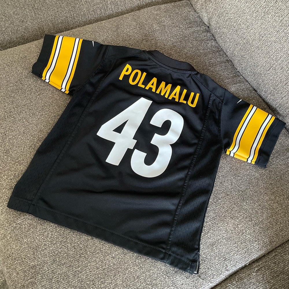 NFL boy sz 5/6 Steelers #43 Polamalu Jersey NWOT